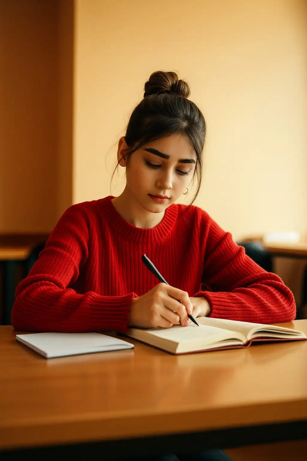 Students high-fiving in front of university