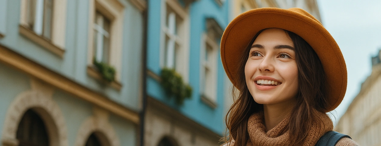 Students collaborating in a modern classroom with laptops